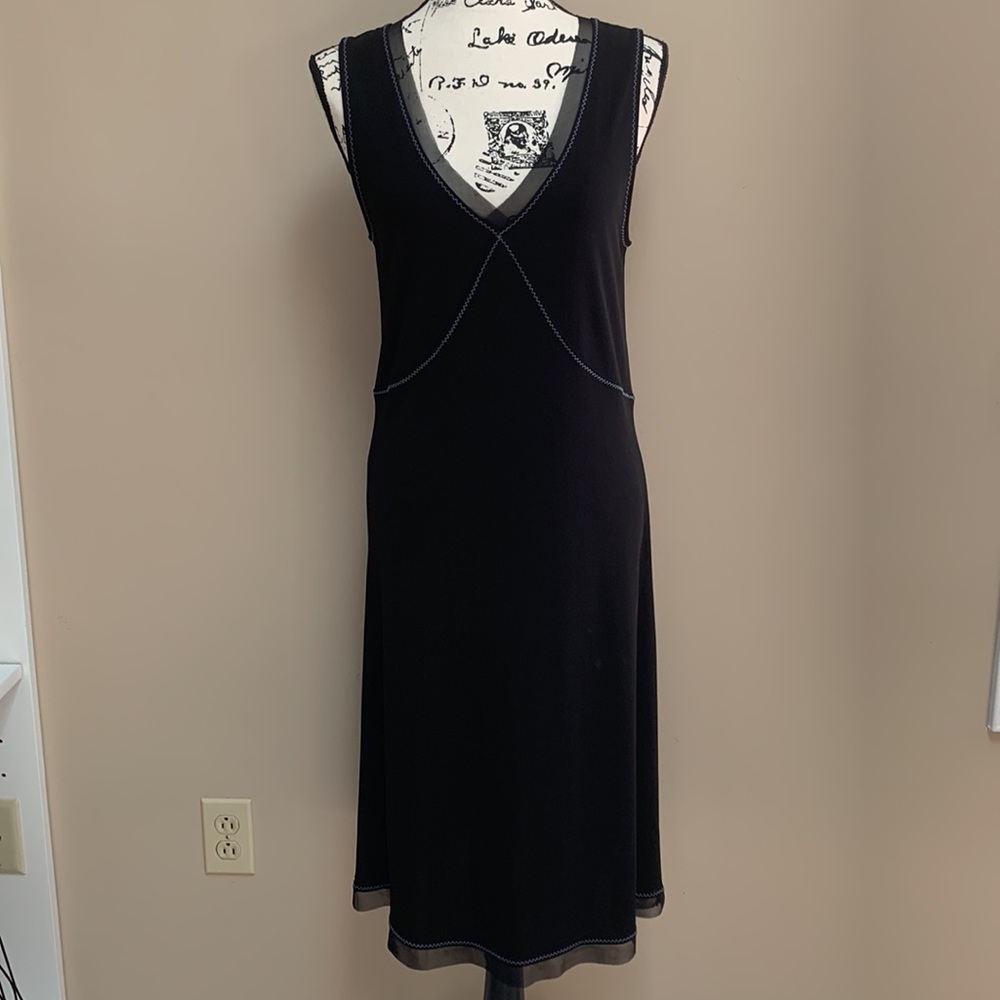 EUC J. Jill Sleeveless VNECK Dress Size Medium (A2) - Picture 3 of 8